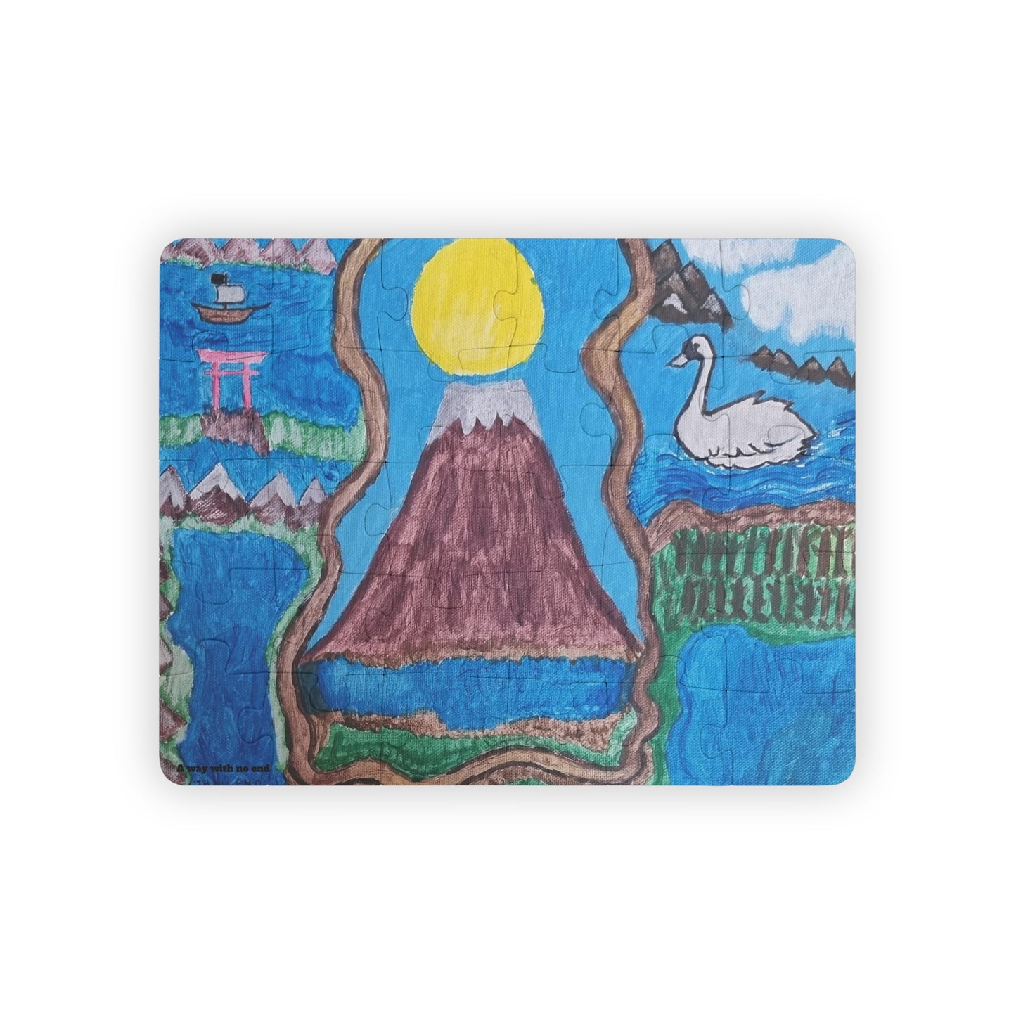 🧩 Puzzle 30 pièces – "On the Way to Mount Fuji"