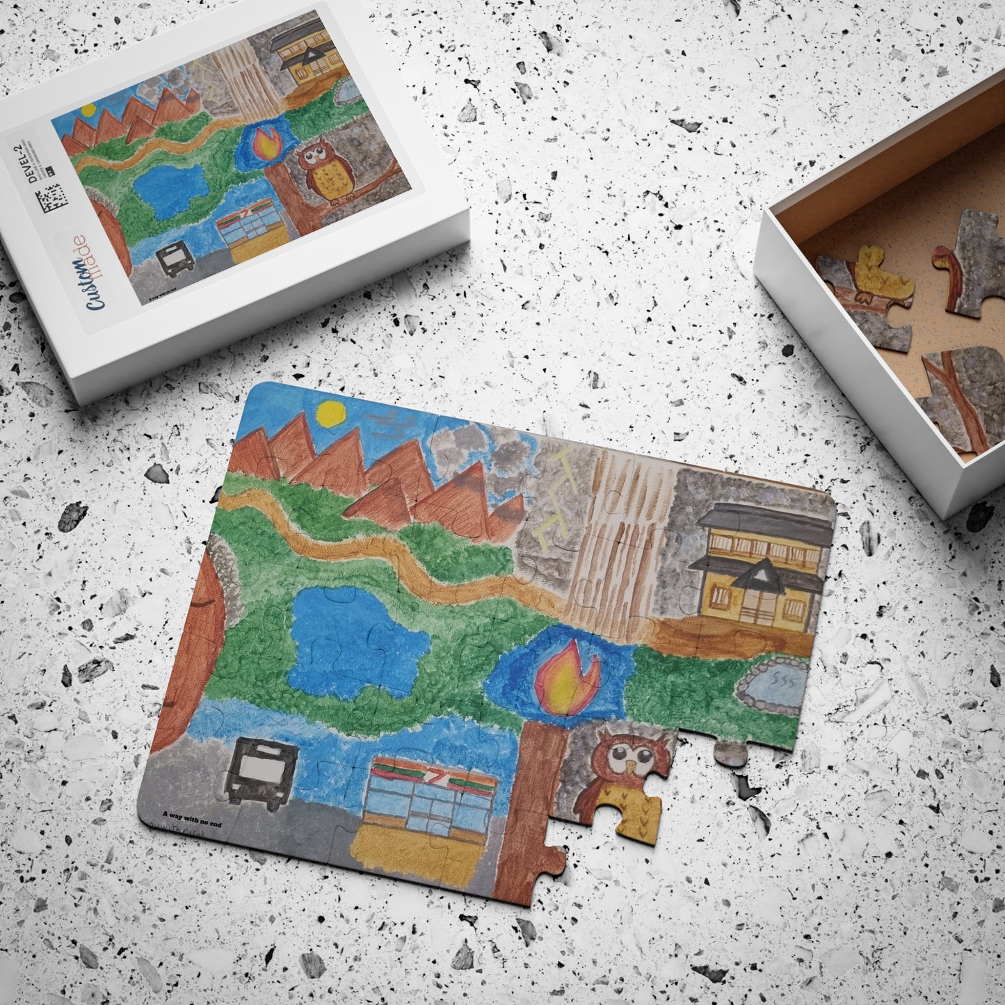 🧩 Puzzle 30 pièces – "J'ai besoin de nature!"