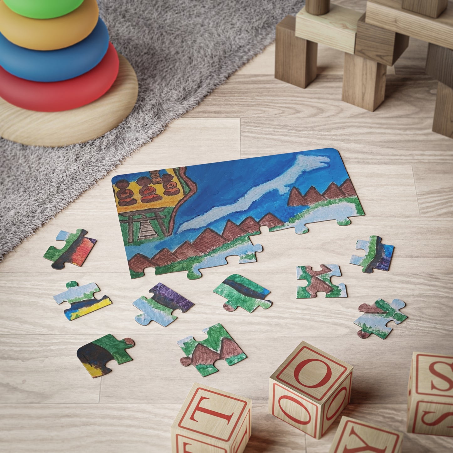 🧩 Puzzle 30 pièces – "On the Way to Mont Gassan"