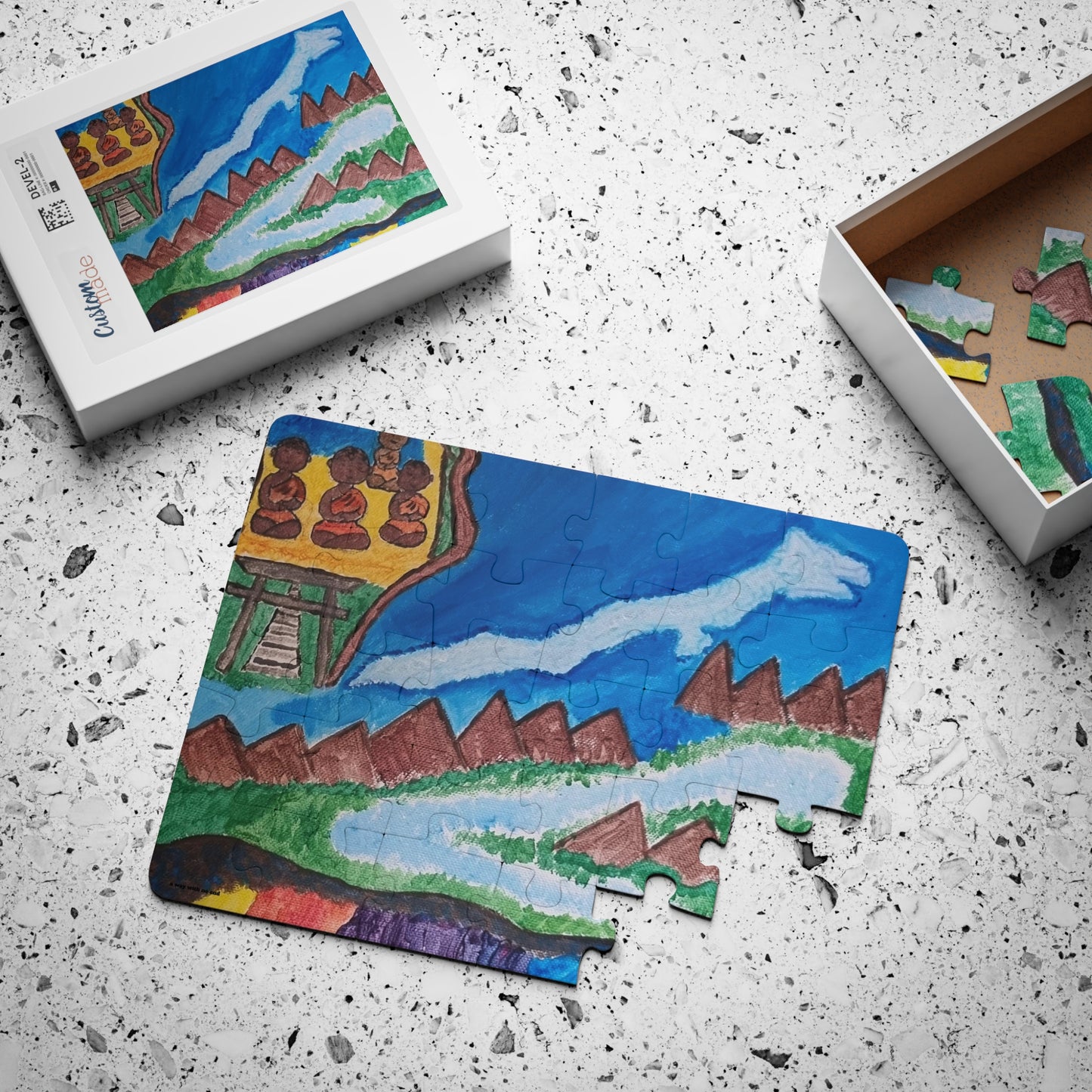 🧩 Puzzle 30 pièces – "On the Way to Mont Gassan"