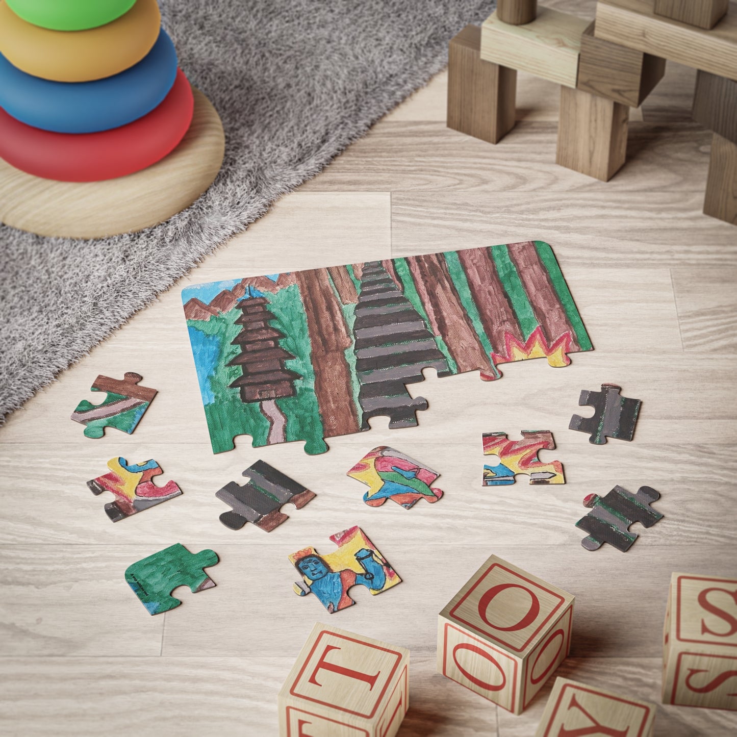 🧩 Puzzle 30 pièces – "On the Way to Mount Haguro"