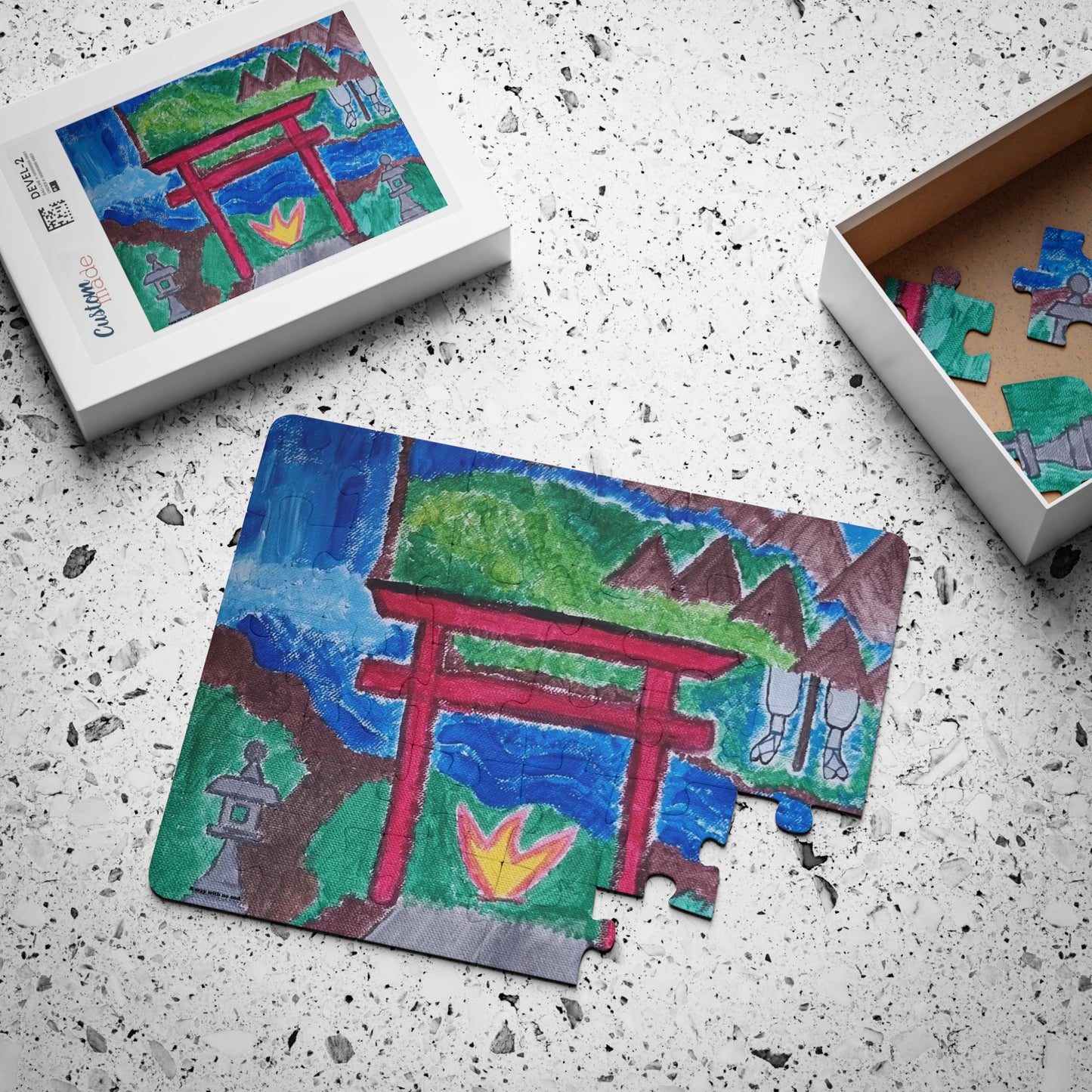 🧩 Puzzle 30 pièces – "On the Way to Mount Yudono"