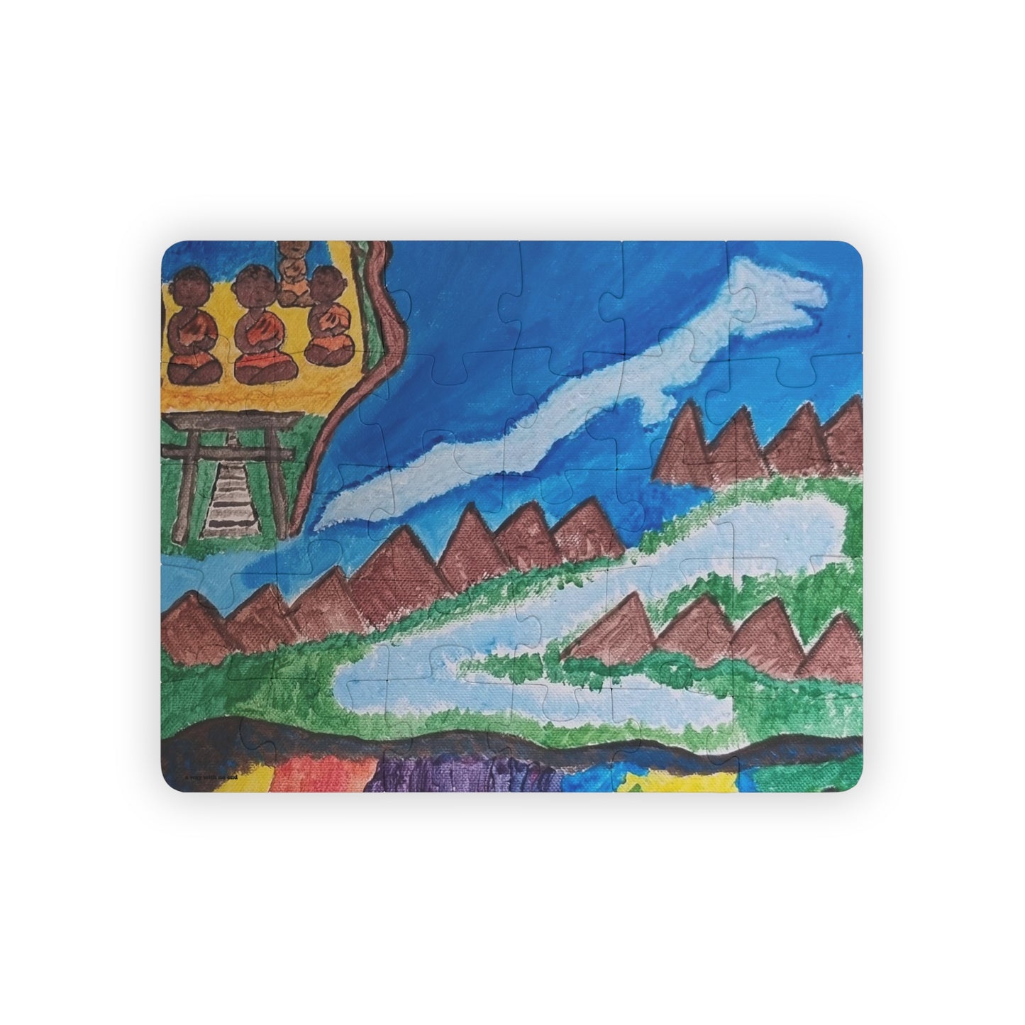 🧩 Puzzle 30 pièces – "On the Way to Mont Gassan"