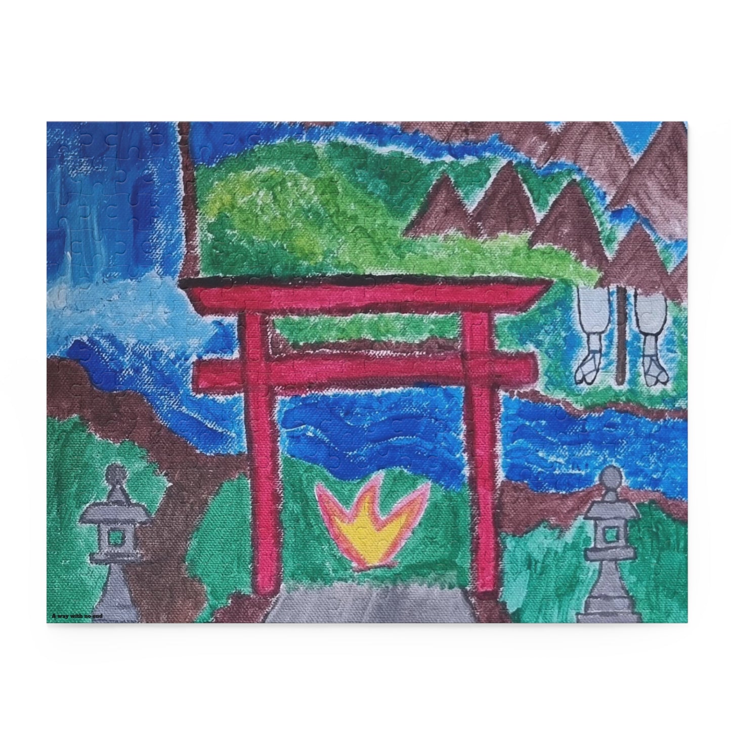 🧩 Puzzle 252 pièces – "On the Way to Mount Yudono"