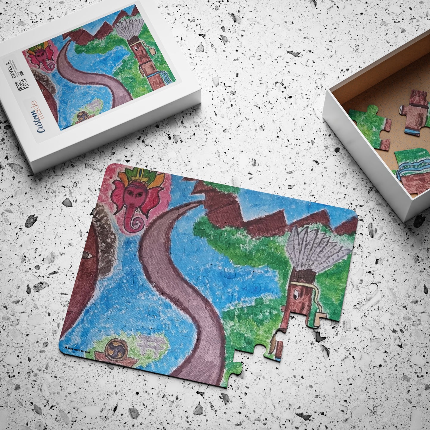🧩 Puzzle 30 pièces – "And the Adventure Begins…"