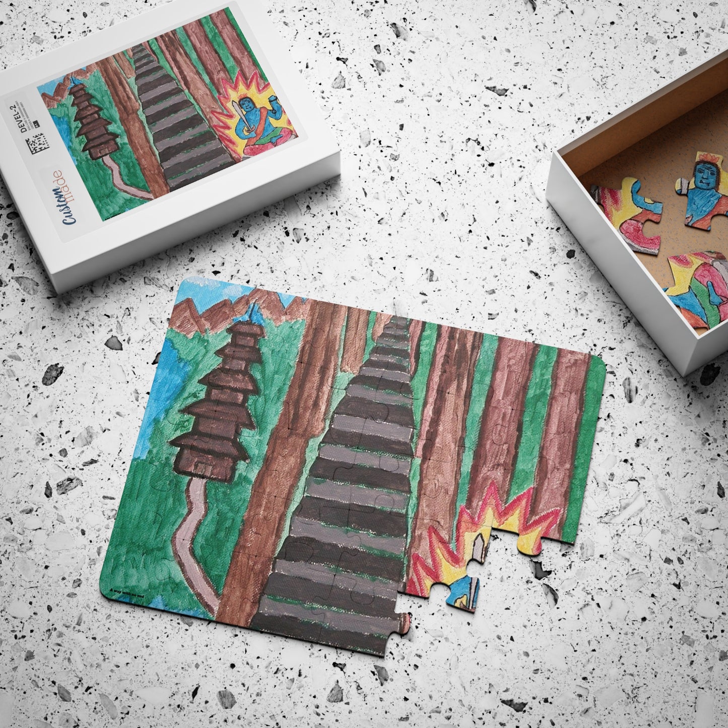 🧩 Puzzle 30 pièces – "On the Way to Mount Haguro"