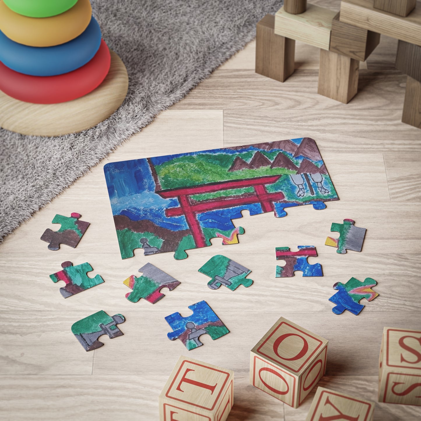 🧩 Puzzle 30 pièces – "On the Way to Mount Yudono"