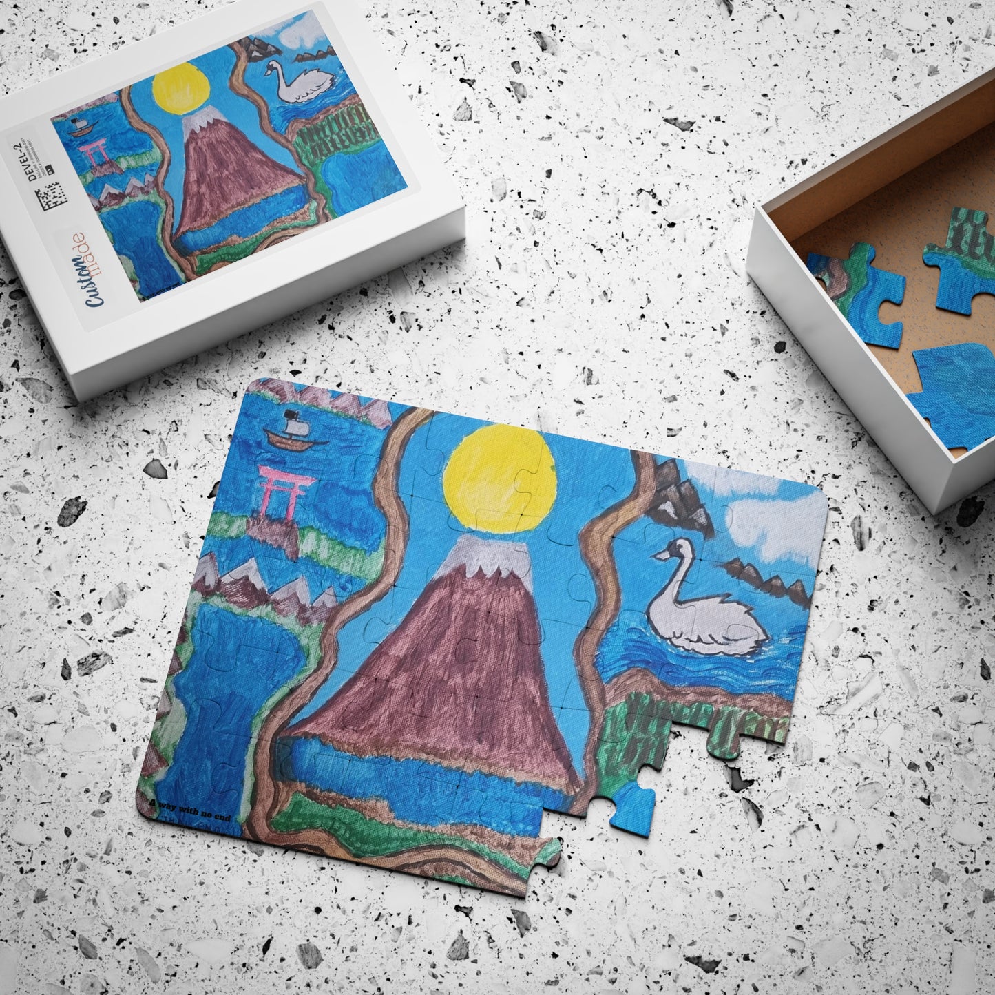 🧩 Puzzle 30 pièces – "On the Way to Mount Fuji"