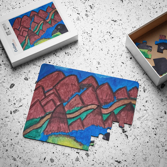 Puzzle 30-piece : On the way to kumano kodo with yatagarasu